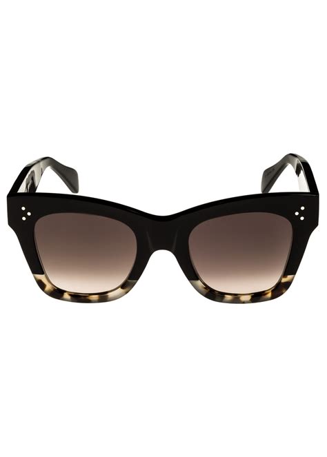 celine cat eye sunglasses two tone|are celine sunglasses polarized.